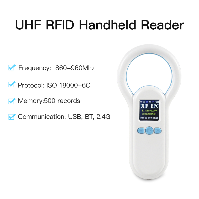 Document Scanner Portable - Pemindai Tag RFID UHF, pembaca genggam