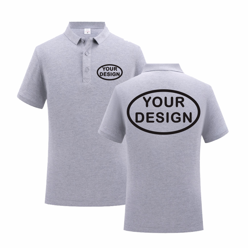 Home Office Logo - Kaus Polo Katun Murni Musim Panas
