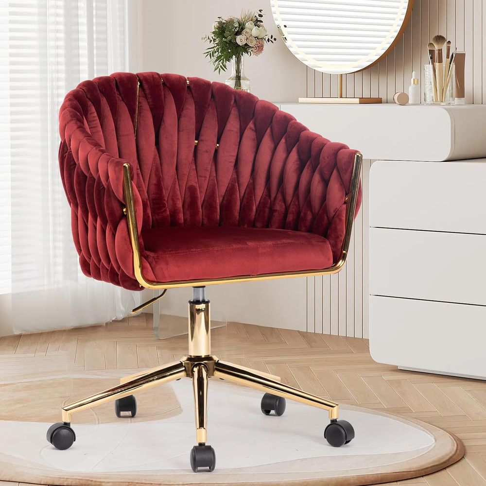 Home Office Or - Kursi Kantor Beludru, Kursi Rias Beroda,