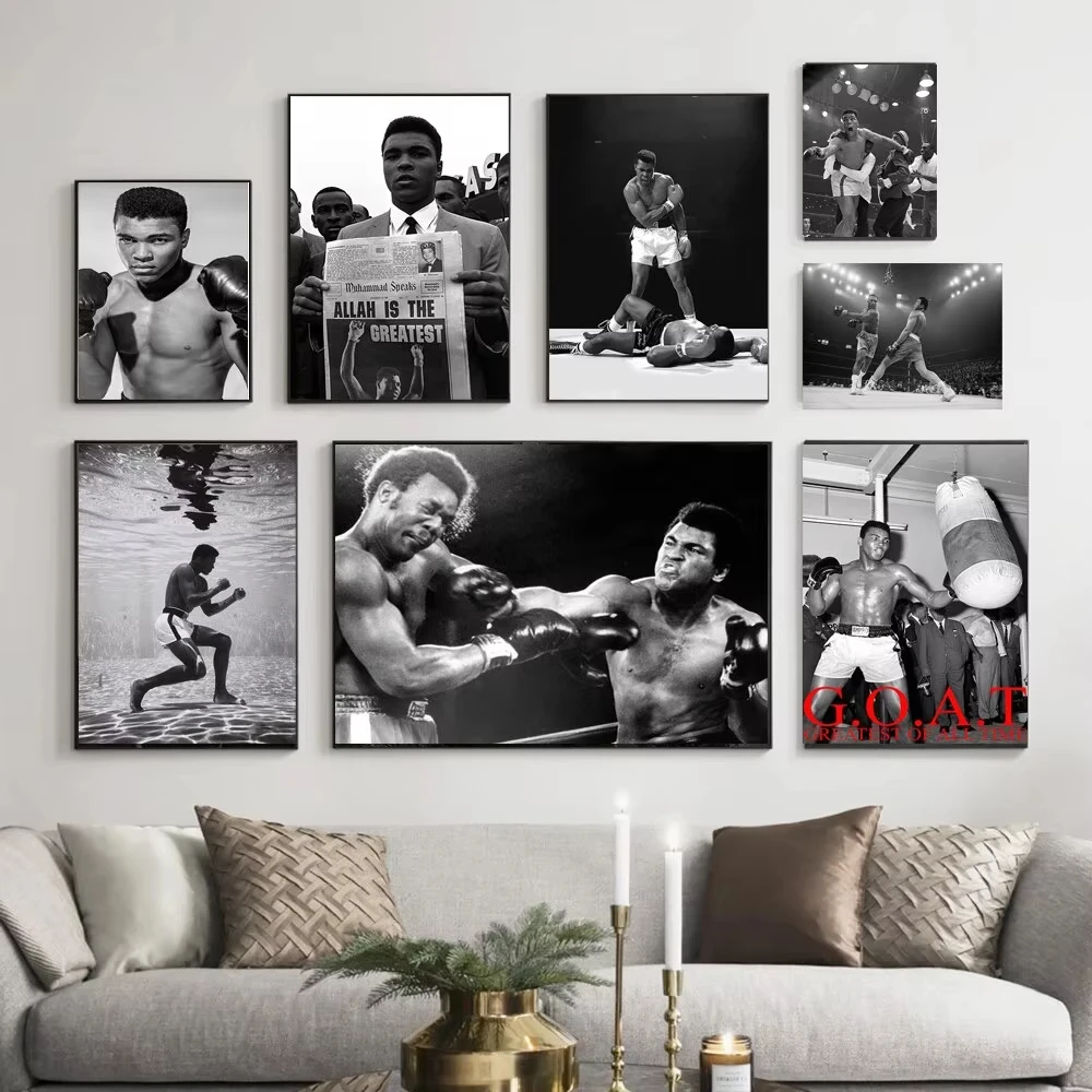 Home Office Room Inspiration - Lukisan Kanvas Legenda Tinju Inspiratif Muhammad