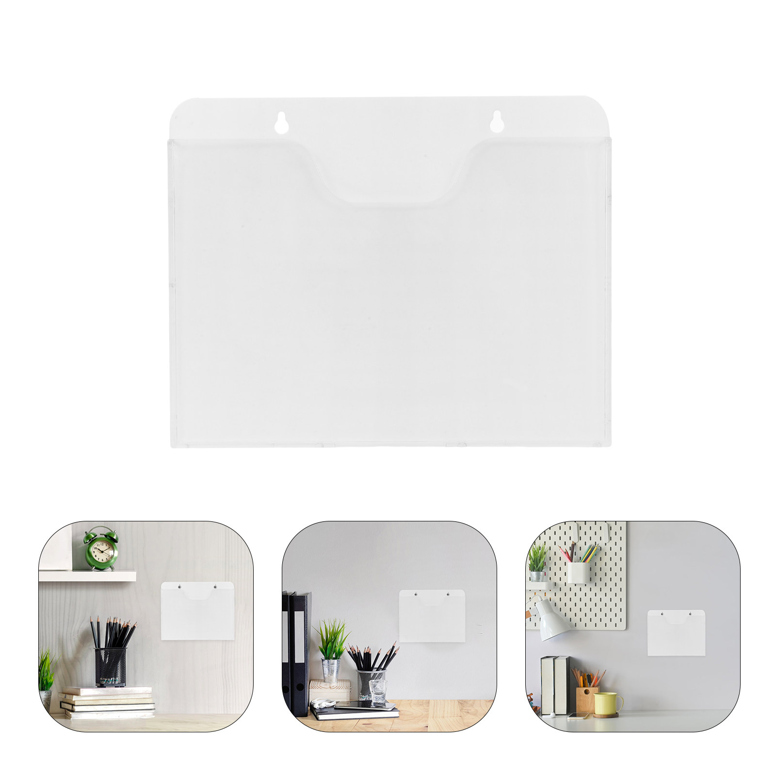 Document Holder Stand - 2 buah Rak Penyimpanan Brosur Akrilik