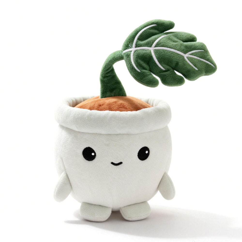 Home Office Or - Mainan Tanaman Monstera Lucu dalam Pot,