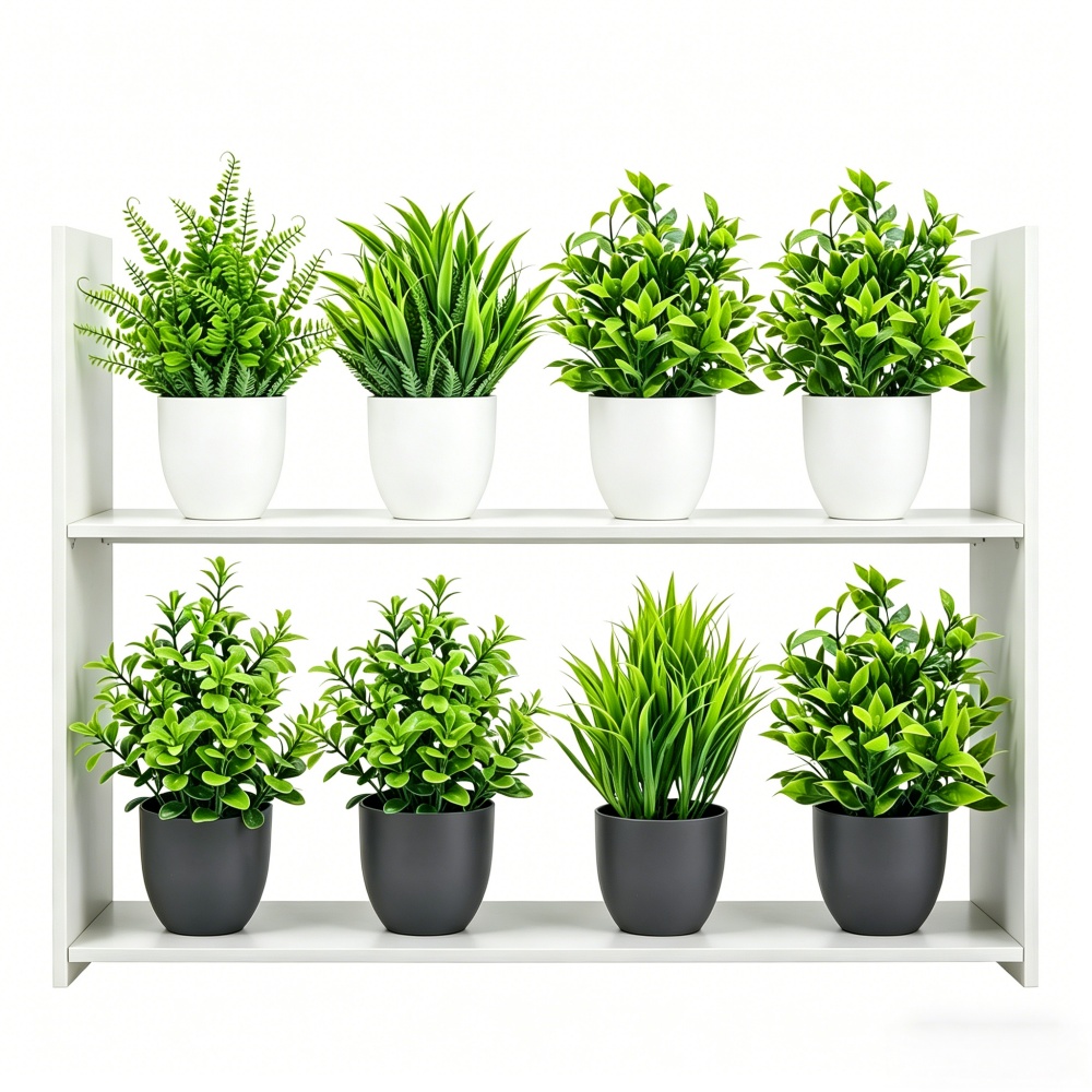 Home Office Layout - 4 Buah/Set Tanaman Buatan Mini Pot