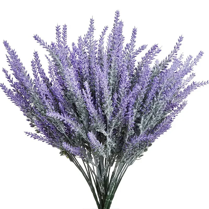 Home Office Layout - 1 bundel buket bunga Lavender buatan