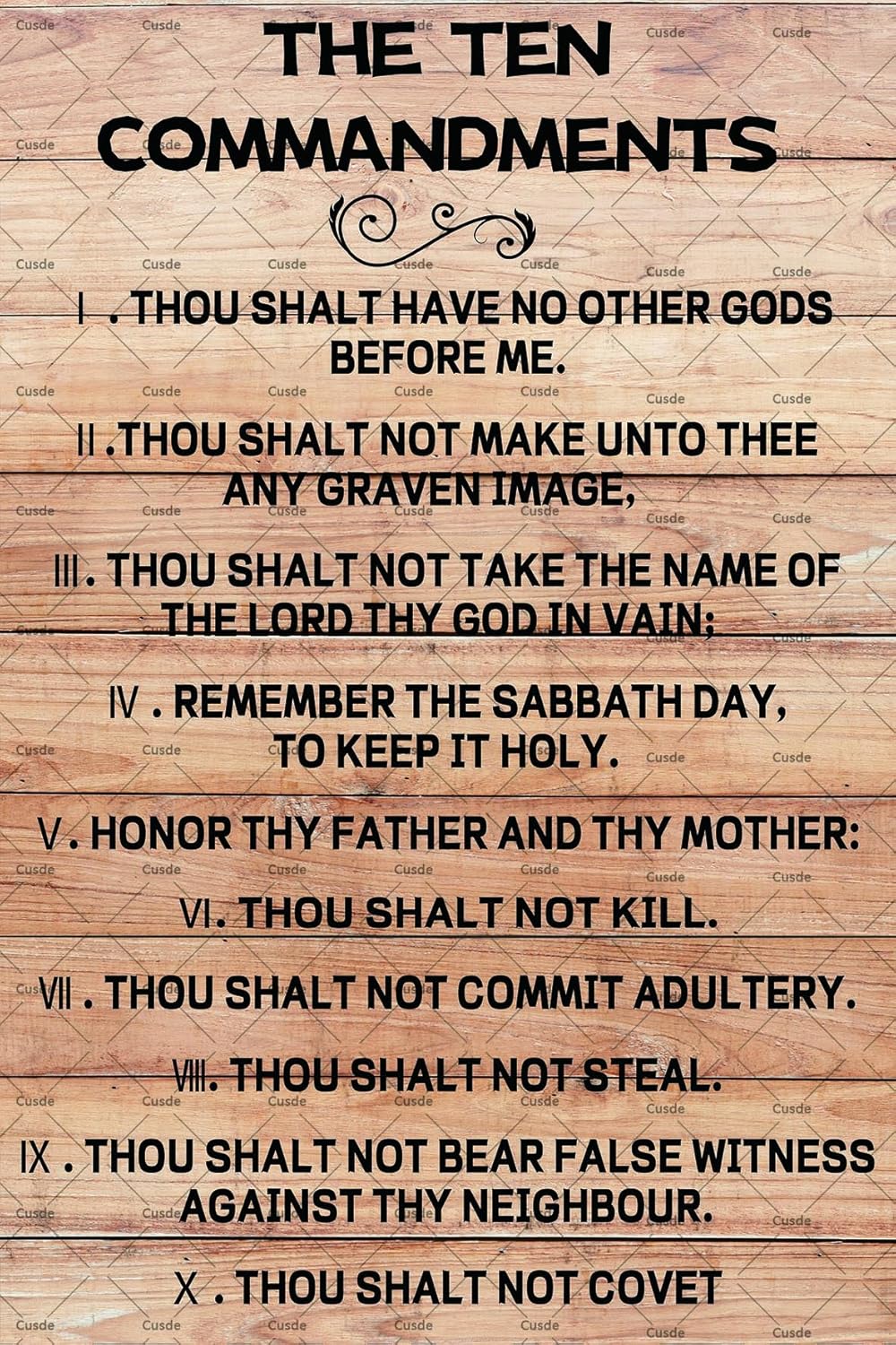 Home Office Room Inspiration - Poster Sepuluh Perintah Cusade Ten Commandments,