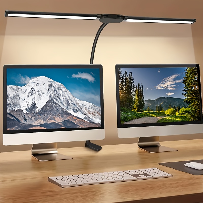 Home Office Work Table - Lampu Meja LED Dua Kepala dengan