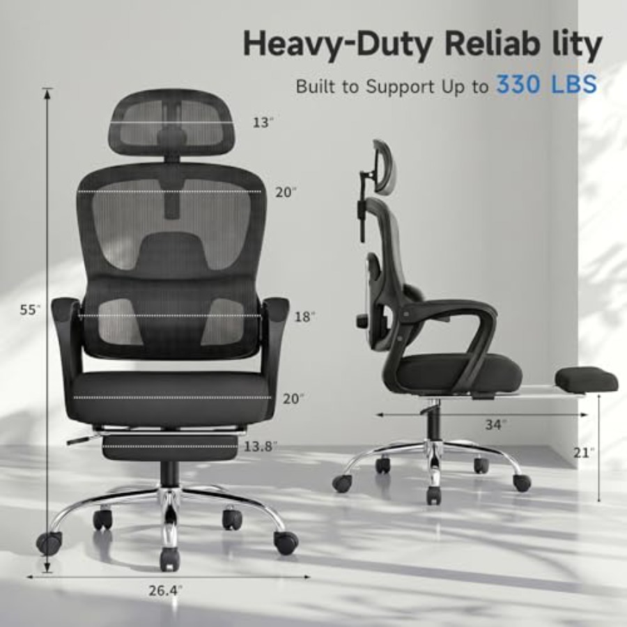 Kursi Kantor Ergonomis dengan  - Ergonomic Office Chair ulasan dan harga