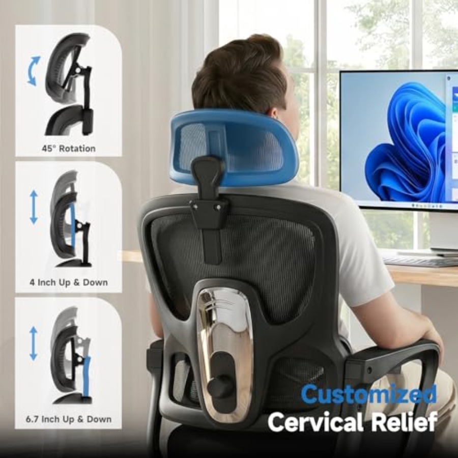 Kursi Kantor Ergonomis dengan  - Ergonomic Office Chair ulasan dan harga