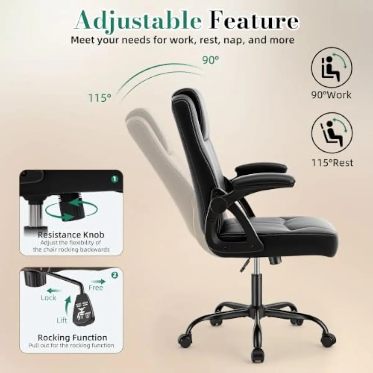 Kursi kantor eksekutif ergonom - Ergonomic Office Chair ulasan dan harga