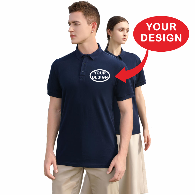 Kaus Polo Katun Murni Musim Pa - Home Office Logo ulasan dan harga