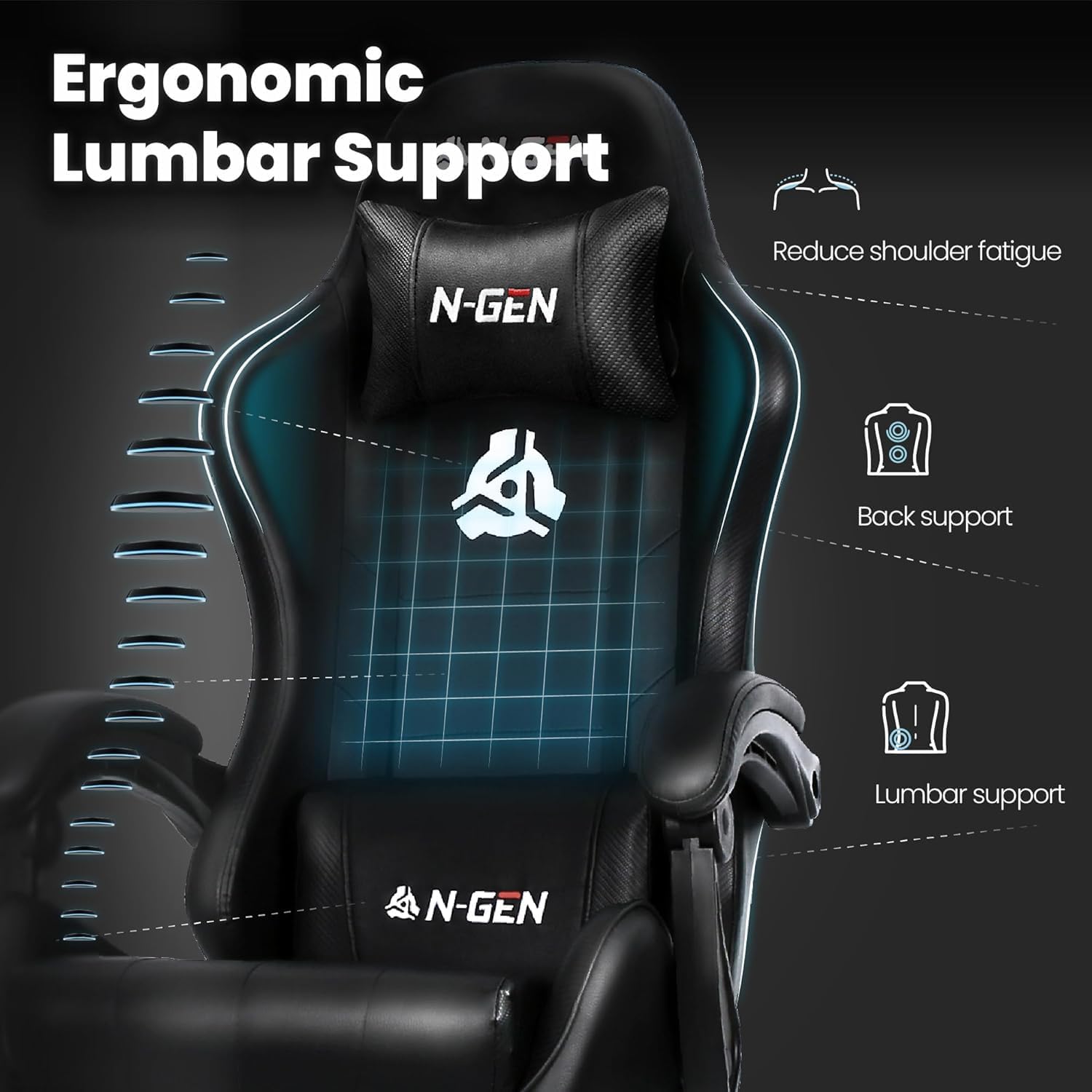 Kursi Gaming dengan Sandaran K - Ergonomic Office Chair ulasan dan harga