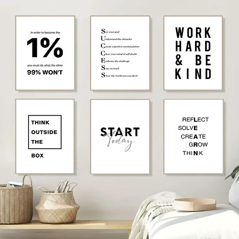 1PC Poster Kanvas Cetak Kutipa - Home Office Room Inspiration ulasan dan harga