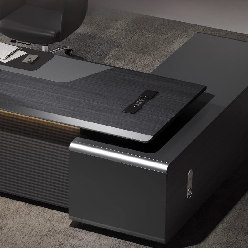 Meja Komputer Bentuk L Mewah D - Home Office Work Table ulasan dan harga