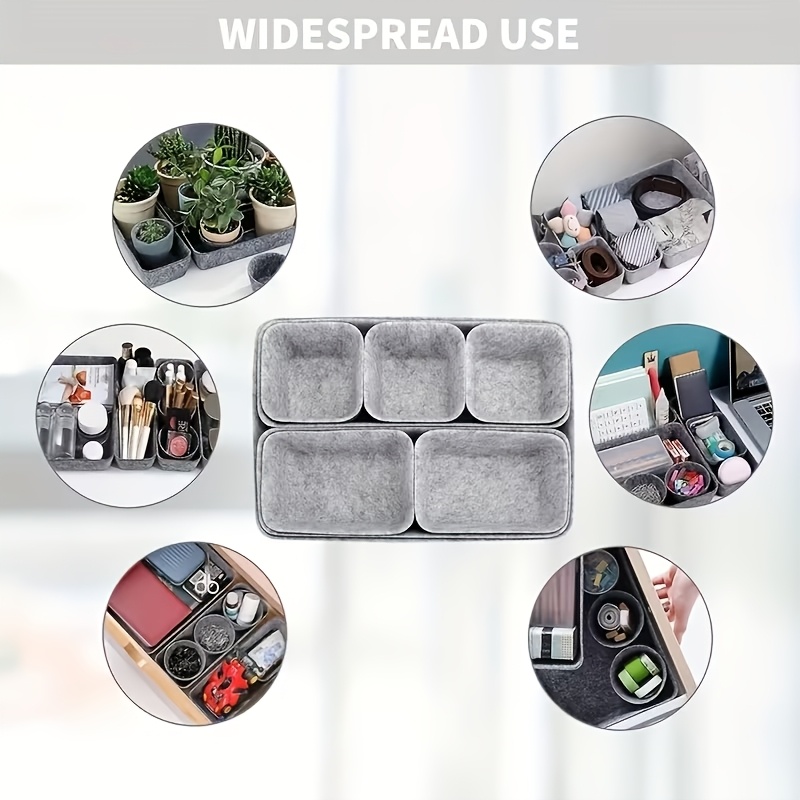 Kotak Penyimpanan Felt Lembut  - Home Office Work Table ulasan dan harga