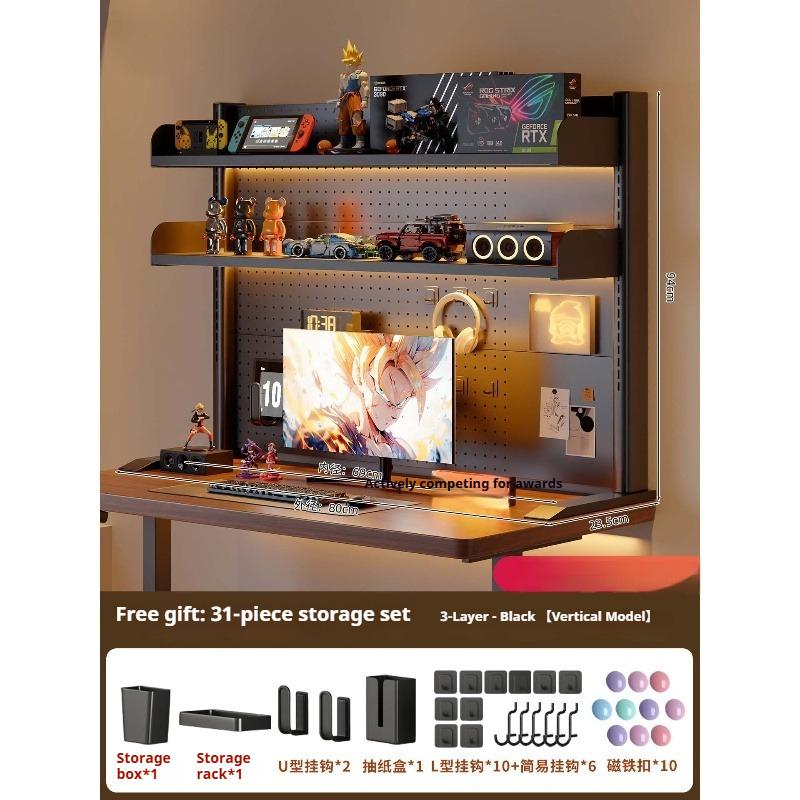 Rak Penyimpanan Meja dengan Pe - Home Office Work Table ulasan dan harga