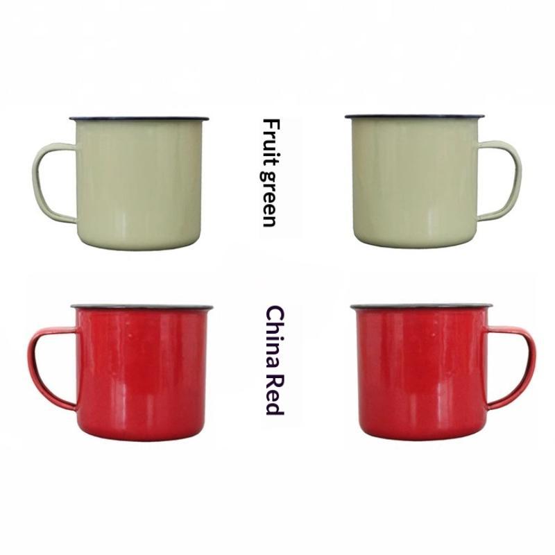 【M】Gelas Minum Enamel Berbagai - Home Office Logo ulasan dan harga