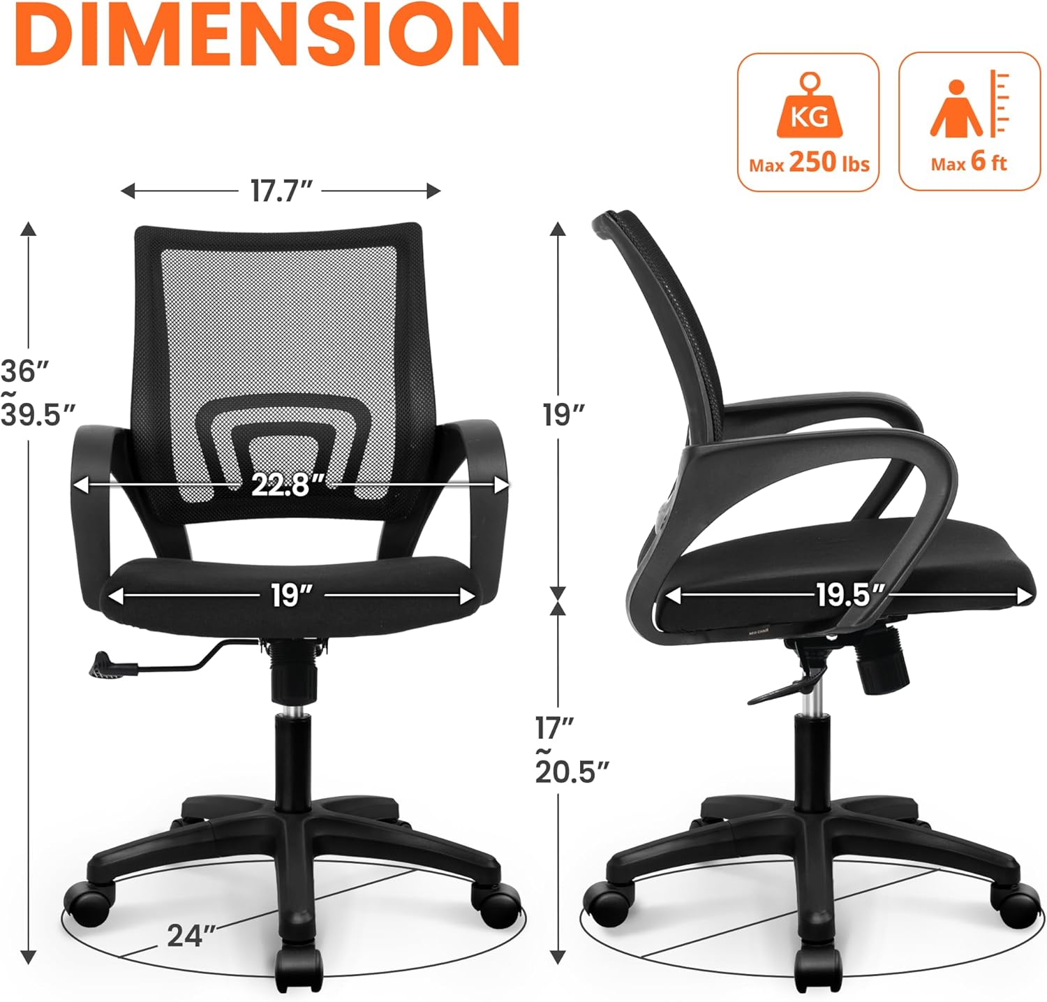 Kursi Kantor Ergonomis Berbaha - Ergonomic Office Chair ulasan dan harga