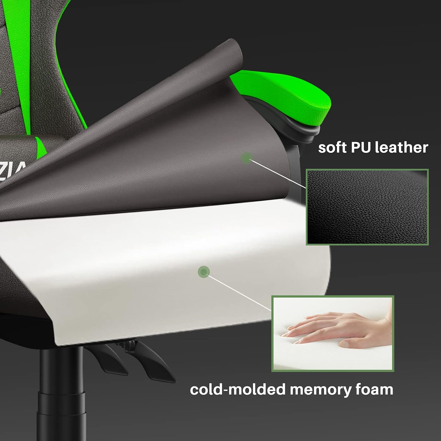 Kursi Gaming Ergonomis Kulit P - Ergonomic Office Chair ulasan dan harga