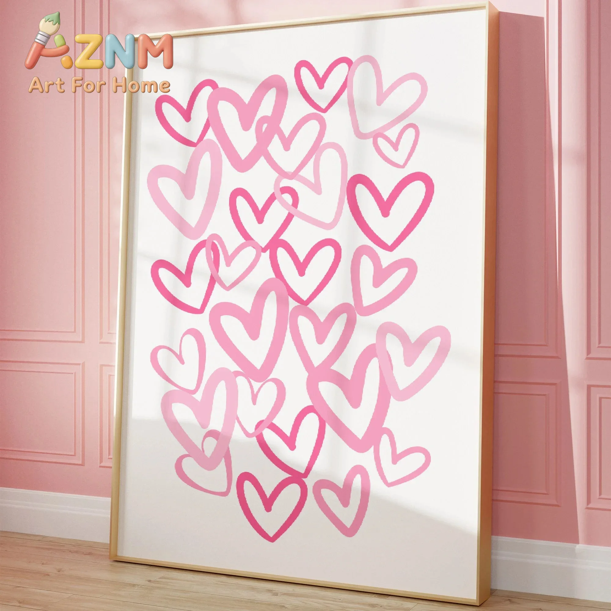 Lukisan Kanvas dengan Motif Ha - Home Office Room Inspiration ulasan dan harga
