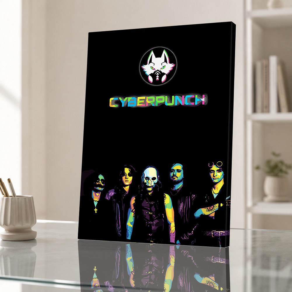 Poster Kanvas Cyberpunk, Foto  - Home Office Or ulasan dan harga