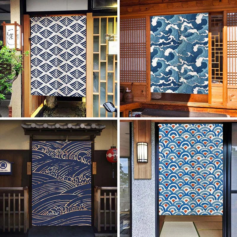 VIKAMA Ukiyo-E Tirai Noren Ter - Home Office Room Inspiration ulasan dan harga